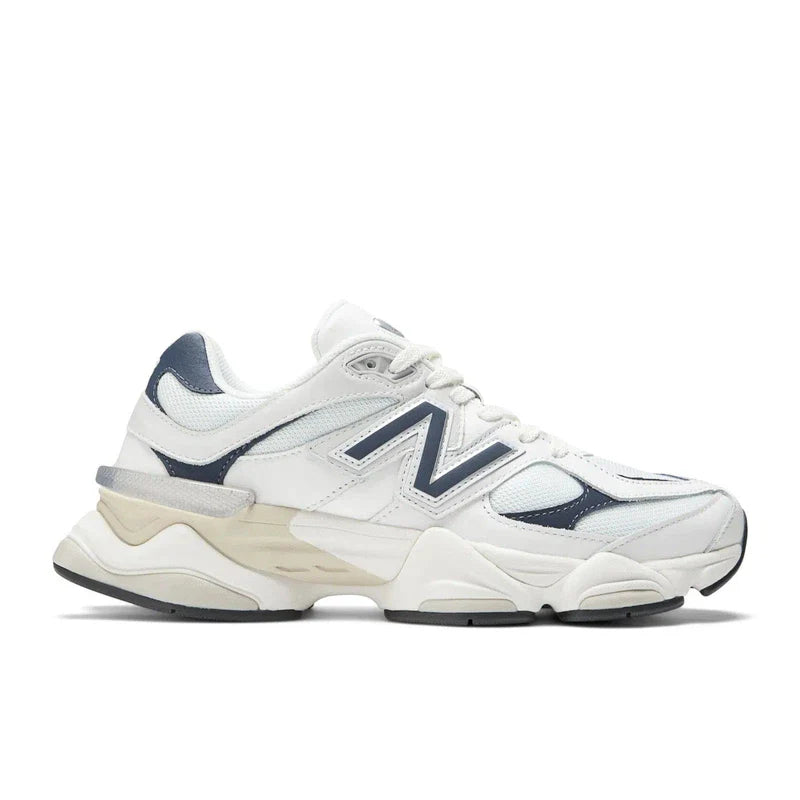 New Balance 9060 White with Nb Navy and Sea Salt-LOTABY