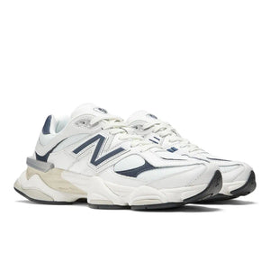 New Balance 9060 White with Nb Navy and Sea Salt-LOTABY