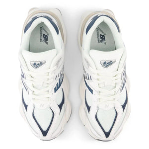 New Balance 9060 White with Nb Navy and Sea Salt-LOTABY