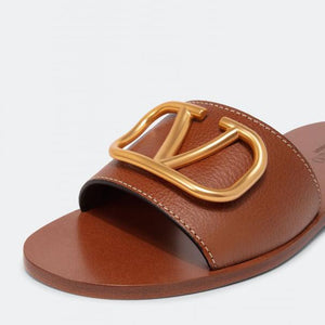 Women Sandal from Valentino Garavani Brown Sandal-SHOZLY