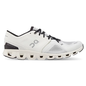 On Running - Cloud X 3 Ivory White and Black-LOTABY