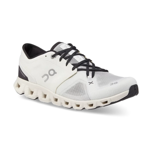 On Running - Cloud X 3 Ivory White and Black-LOTABY