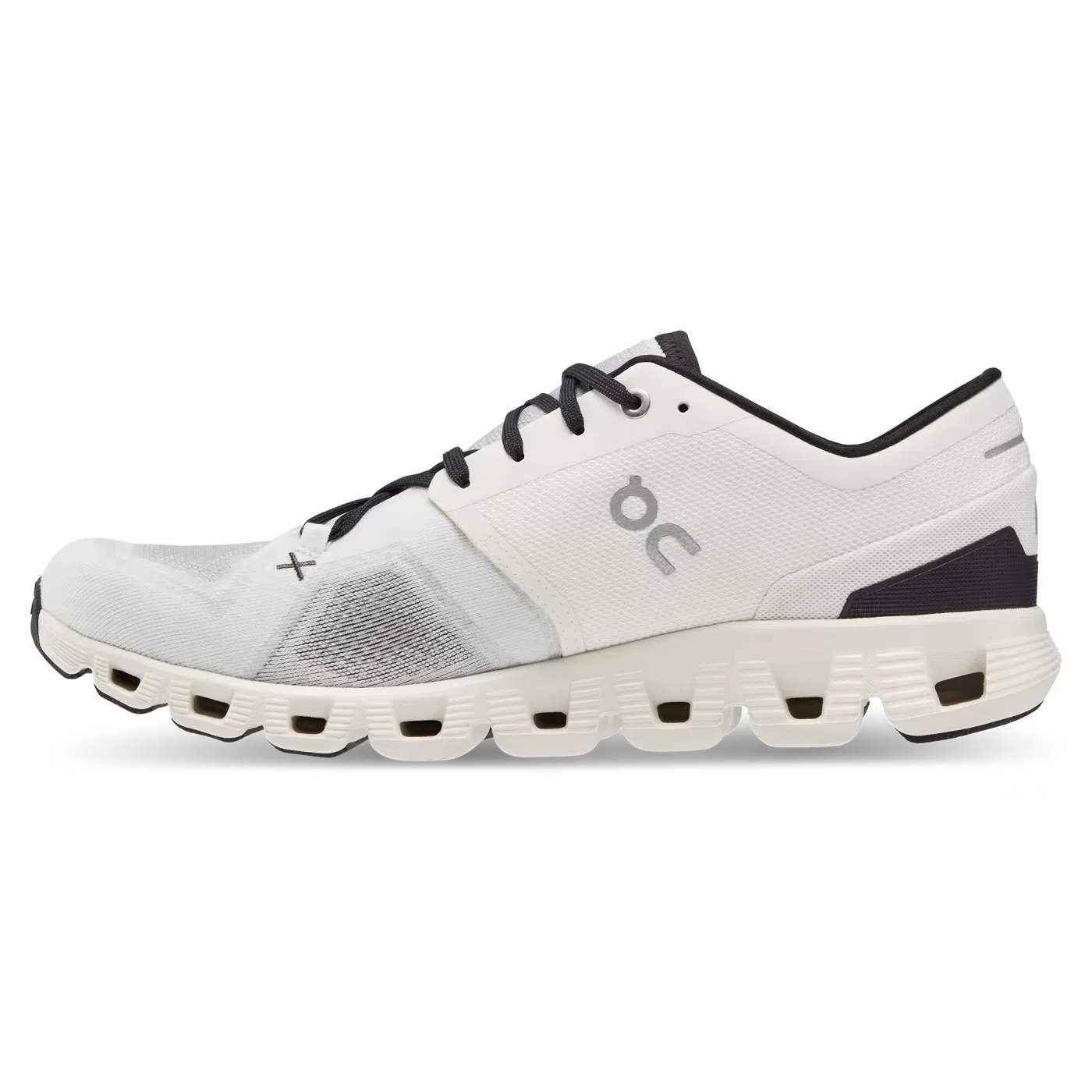 On Running - Cloud X 3 Ivory White and Black-LOTABY