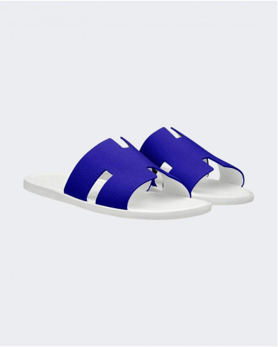 Men sandal - Blue White