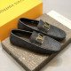 Formal Leather Shoes - LV Gold Medal Black For Men