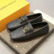 Formal Leather Shoes - LV Gold Medal Black For Men