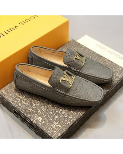 Formal Leather Shoes - LV Gold Medal Silver For Men