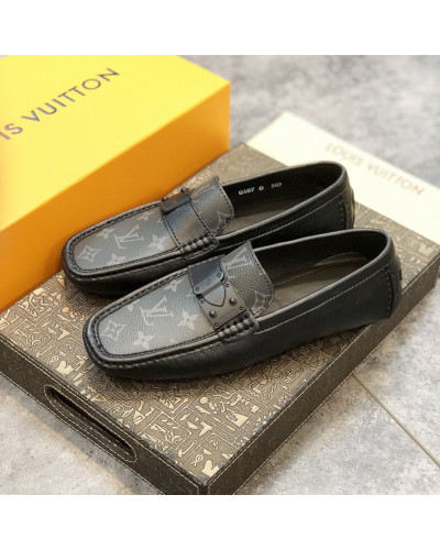 Formal Leather Shoes - LV Classic All Black For Men