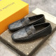 Formal Leather Shoes - LV Classic Black Square For Men
