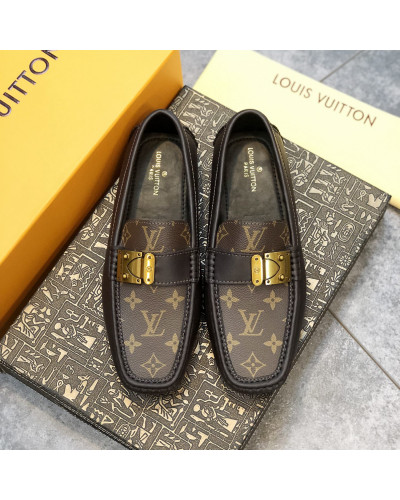 Formal Leather Shoes - LV Classic Brown For Men