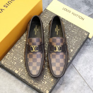 Formal Leather Shoes - LV Modern Brown Square For Men