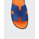 Men sandal - Blue Orange