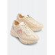 قوتشي Rhyton Sneakers White and Pink