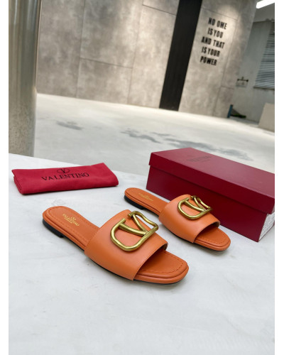 Women Slipper - Valentino Orange