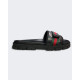 Men Sandal - Green and Red Straight